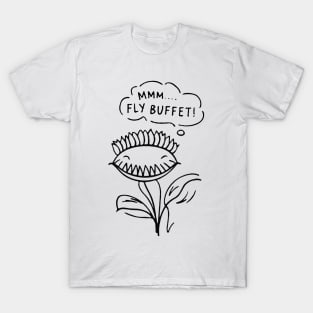 MMM... FLY BUFFET! Carnivorous Plant Awaits Its Prey T-Shirt